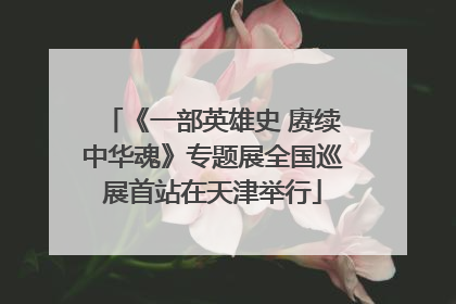 《一部英雄史 赓续中华魂》专题展全国巡展首站在天津举行