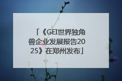 《GEI世界独角兽企业发展报告2025》在郑州发布
