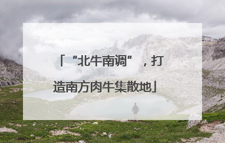 “北牛南调”，打造南方肉牛集散地