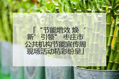 “节能增效 焕‘新’引领” 枣庄市公共机构节能宣传周现场活动精彩纷呈