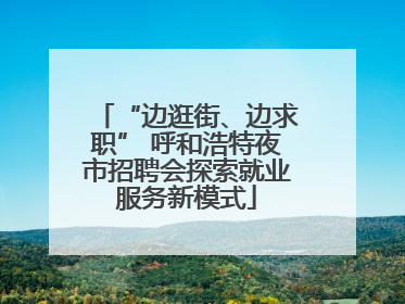 “边逛街、边求职” 呼和浩特夜市招聘会探索就业服务新模式