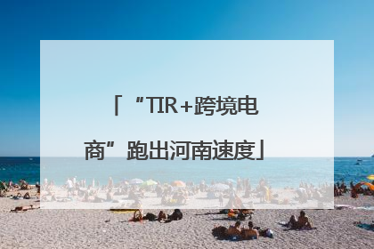 “TIR+跨境电商”跑出河南速度