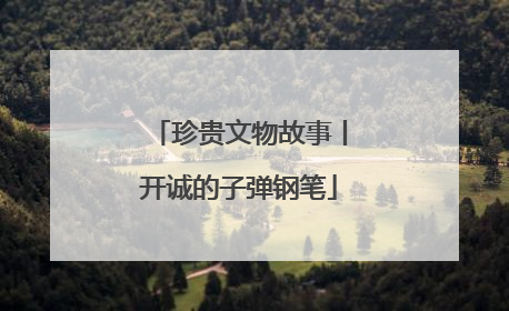珍贵文物故事丨开诚的子弹钢笔