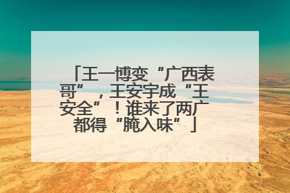 王一博变“广西表哥”，王安宇成“王安全”！谁来了两广都得“腌入味”