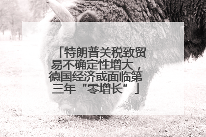 特朗普关税致贸易不确定性增大，德国经济或面临第三年“零增长”