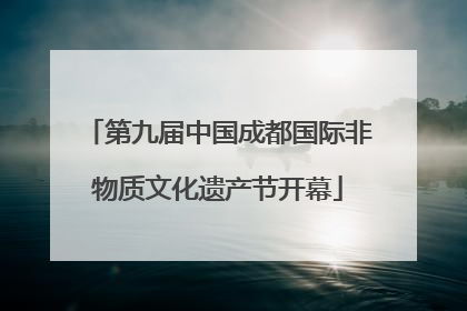 第九届中国成都国际非物质文化遗产节开幕