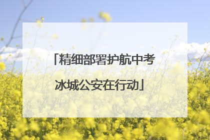 精细部署护航中考 冰城公安在行动