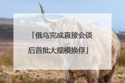 俄乌完成直接会谈后首批大规模换俘
