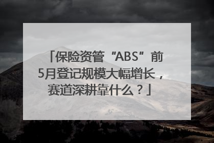 保险资管“ABS”前5月登记规模大幅增长，赛道深耕靠什么？