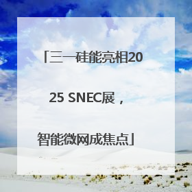 三一硅能亮相2025 SNEC展，智能微网成焦点