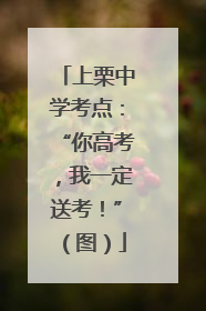 上栗中学考点：“你高考，我一定送考！”（图）