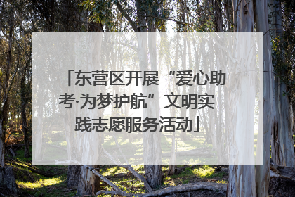 东营区开展“爱心助考·为梦护航”文明实践志愿服务活动