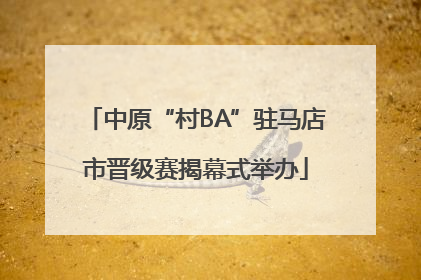 中原“村BA”驻马店市晋级赛揭幕式举办