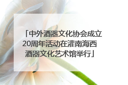 中外酒器文化协会成立20周年活动在灌南海西酒器文化艺术馆举行