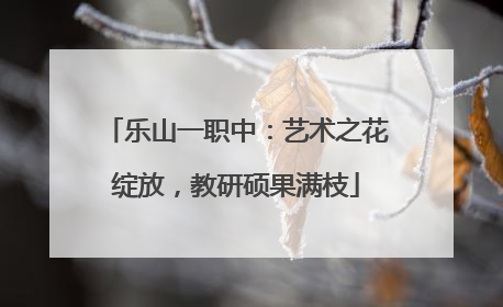 乐山一职中：艺术之花绽放，教研硕果满枝