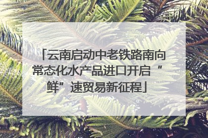 云南启动中老铁路南向常态化水产品进口开启“鲜”速贸易新征程