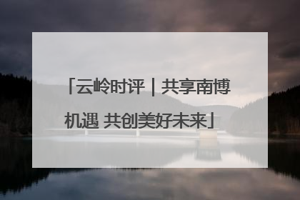 云岭时评｜共享南博机遇 共创美好未来