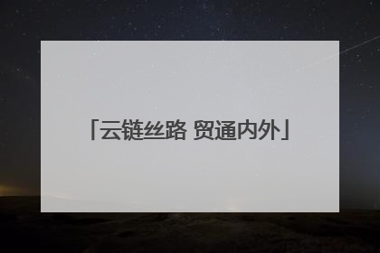 云链丝路 贸通内外
