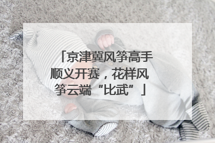 京津冀风筝高手顺义开赛，花样风筝云端“比武”