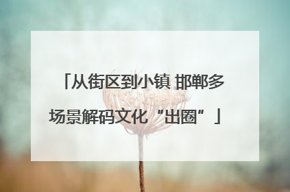 从街区到小镇 邯郸多场景解码文化“出圈”