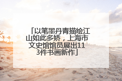 以笔墨丹青描绘江山如此多娇，上海市文史馆馆员展出113件书画新作