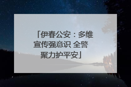 伊春公安：多维宣传强意识 全警聚力护平安