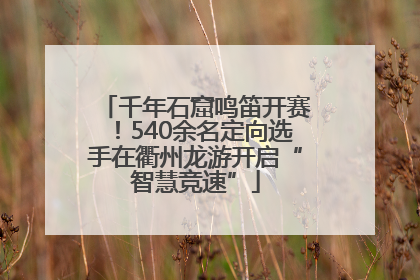 千年石窟鸣笛开赛！540余名定向选手在衢州龙游开启“智慧竞速”