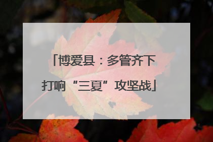 博爱县：多管齐下 打响“三夏”攻坚战