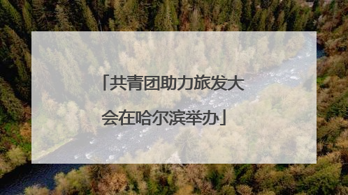 共青团助力旅发大会在哈尔滨举办