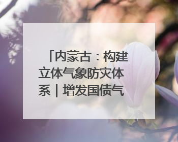 内蒙古:构建立体气象防灾体系|增发国债气象项目落地见效系列报道