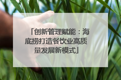 创新管理赋能：海底捞打造餐饮业高质量发展新模式