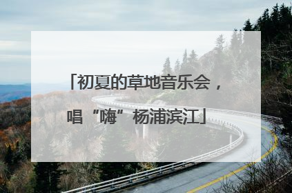 初夏的草地音乐会，唱“嗨”杨浦滨江