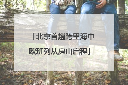北京首趟跨里海中欧班列从房山启程