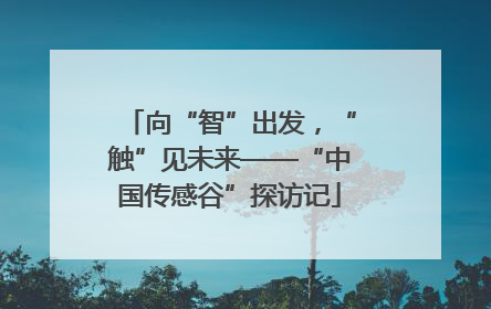 向“智”出发，“触”见未来——“中国传感谷”探访记