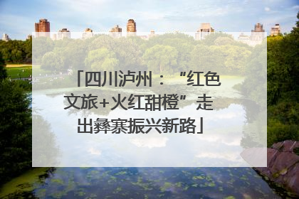 四川泸州：“红色文旅+火红甜橙”走出彝寨振兴新路