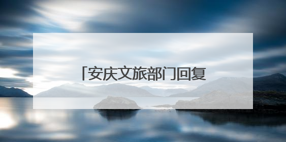 安庆文旅部门回复网民：推动打造“黄鹄号”长江游轮