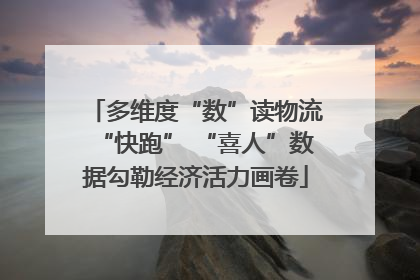 多维度“数”读物流“快跑” “喜人”数据勾勒经济活力画卷