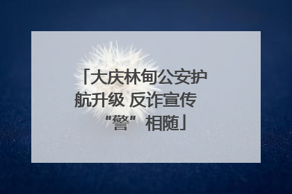 大庆林甸公安护航升级 反诈宣传“警”相随