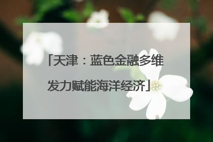 天津：蓝色金融多维发力赋能海洋经济