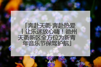 奔赴天衢·奔赴热爱丨让乐迷放心嗨！德州天衢新区全方位为新青年音乐节保驾护航