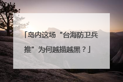 岛内这场“台海防卫兵推”为何越描越黑？