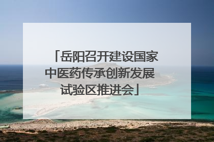 岳阳召开建设国家中医药传承创新发展试验区推进会
