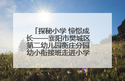 探秘小学 憧憬成长——襄阳市樊城区第二幼儿园衡庄分园幼小衔接班走进小学开展参观体验活动