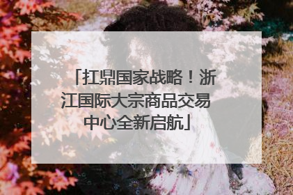 扛鼎国家战略！浙江国际大宗商品交易中心全新启航