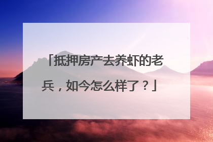 抵押房产去养虾的老兵，如今怎么样了？