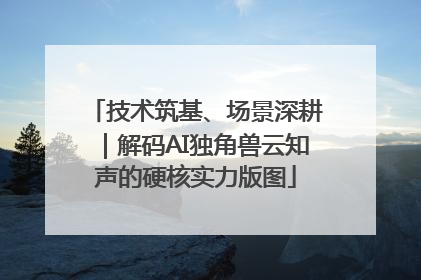 技术筑基、场景深耕｜解码AI独角兽云知声的硬核实力版图