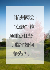 杭州两会“点题”这项重点任务，临平如何争先？