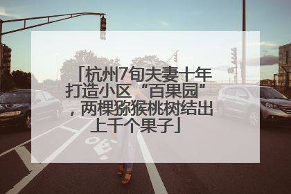 杭州7旬夫妻十年打造小区“百果园”，两棵猕猴桃树结出上千个果子