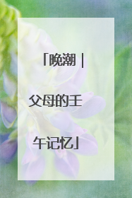 晚潮｜父母的壬午记忆