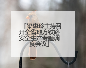 梁惠玲主持召开全省地方铁路安全生产专题调度会议